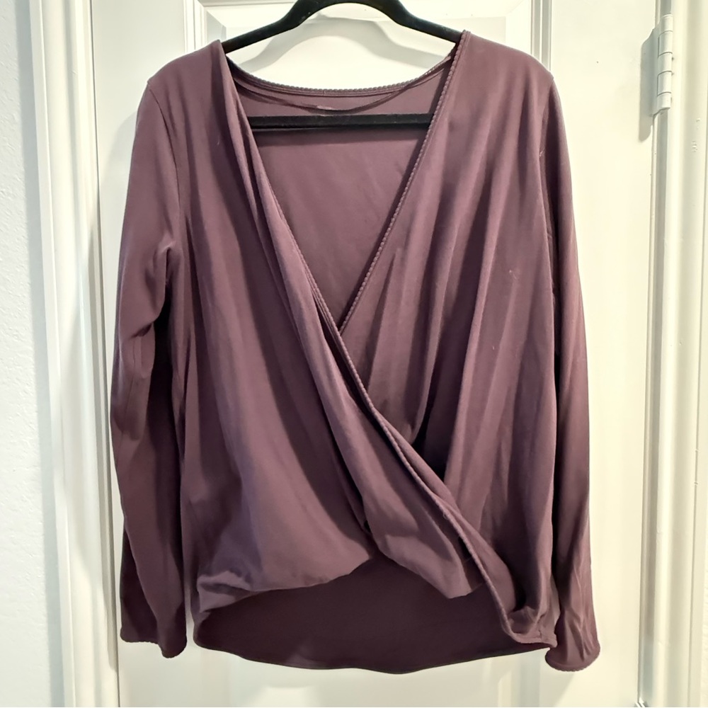 Lululemon burgundy wrap top